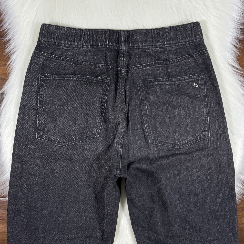 Rag & Bone Women's Size Medium Black Miramar Terry Sweatpant Jogger Pants Jeans - Picture 8 of 11